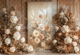 Fondo vintage beige floral de otoño diseñado por Emetselch