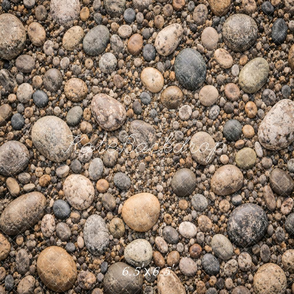 Kate Pebble Stone Floor Printed Backdrop Designed by Vertigo Productions