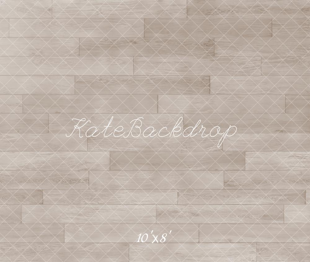 Kate Neutral Beige Retro Floor Backdrop Designed by Emetselch