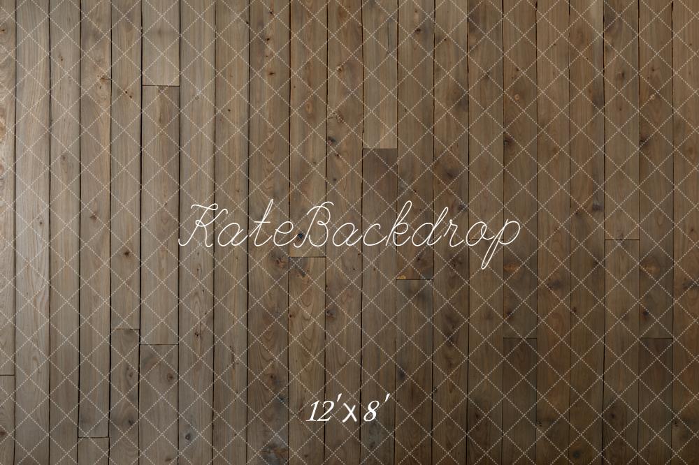 Kate Brown Wooden Plank Wall/Floor Backdrop Designed by Kate Image