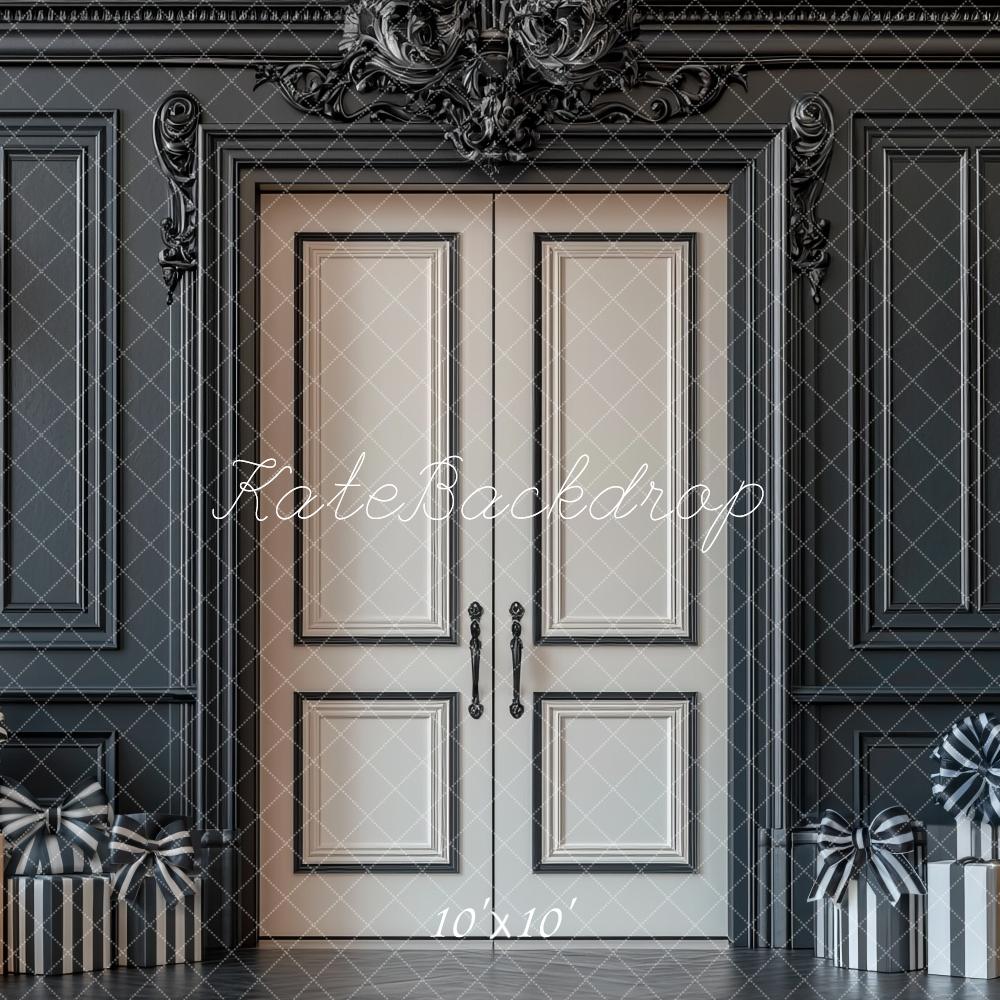 Kate Retro Black Wall Door Gift Backdrop Designed by Mini MakeBelieve
