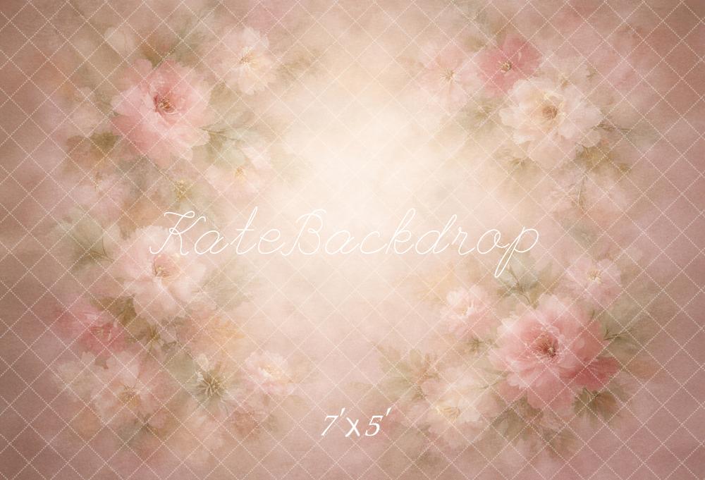 Kate Fine Art Abstract Texture Pink Flower Printed Backdrop Designed by Mandy Ringe Photography