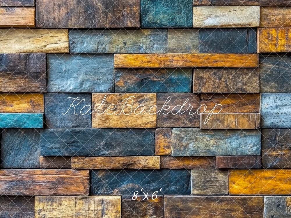 Kate Rustic Colorful Srone Wall Floor Backdrop Designed by Mini MakeBelieve
