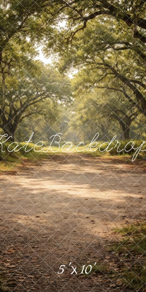 Kate Sweep Forest Tree Tunnel Dirt Road Printed Backdrop Designed by Vertigo Productions