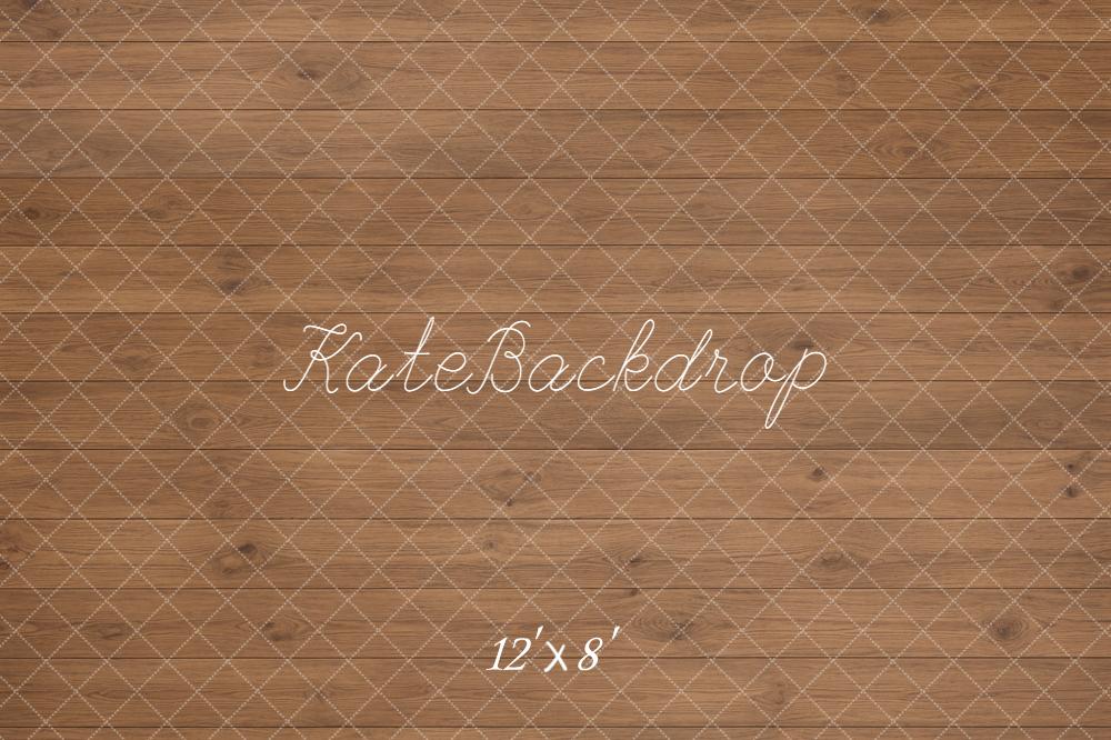 Kate Brown Wood Plank Floor Printed Backdrop Designed by Kate Image