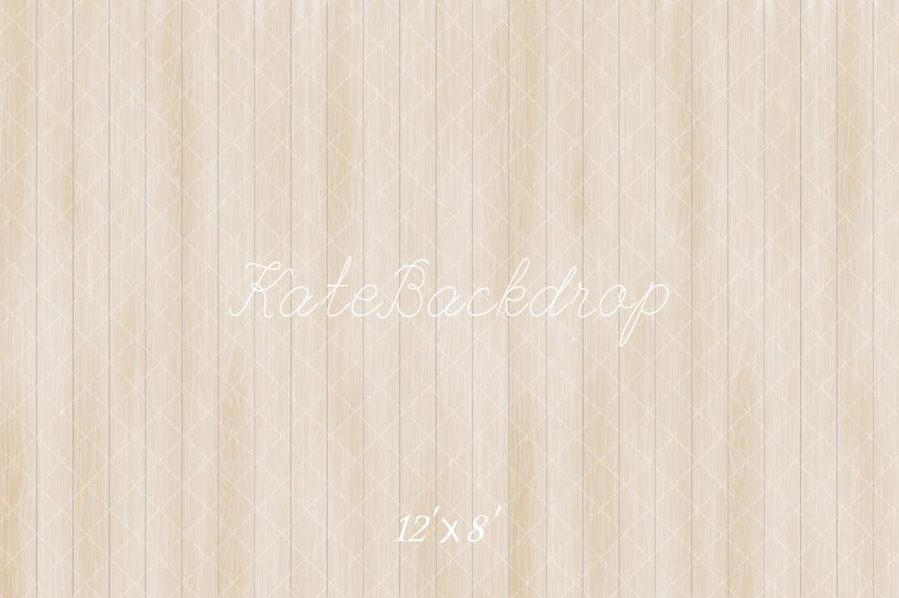 Kate Beige Wood Panel Floor Backdrop Designed by Emetselch