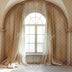 Elegant Vintage Draped Window Backdrop