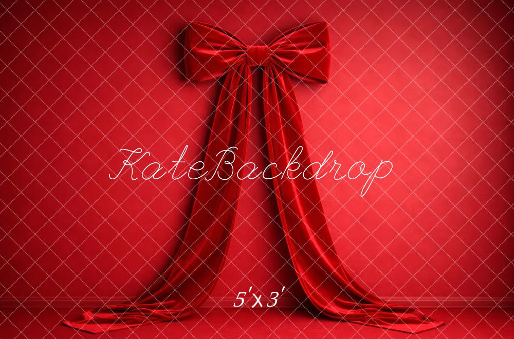 Kate Red Bow Draped Backdrop Designed by Megan Leigh Photography