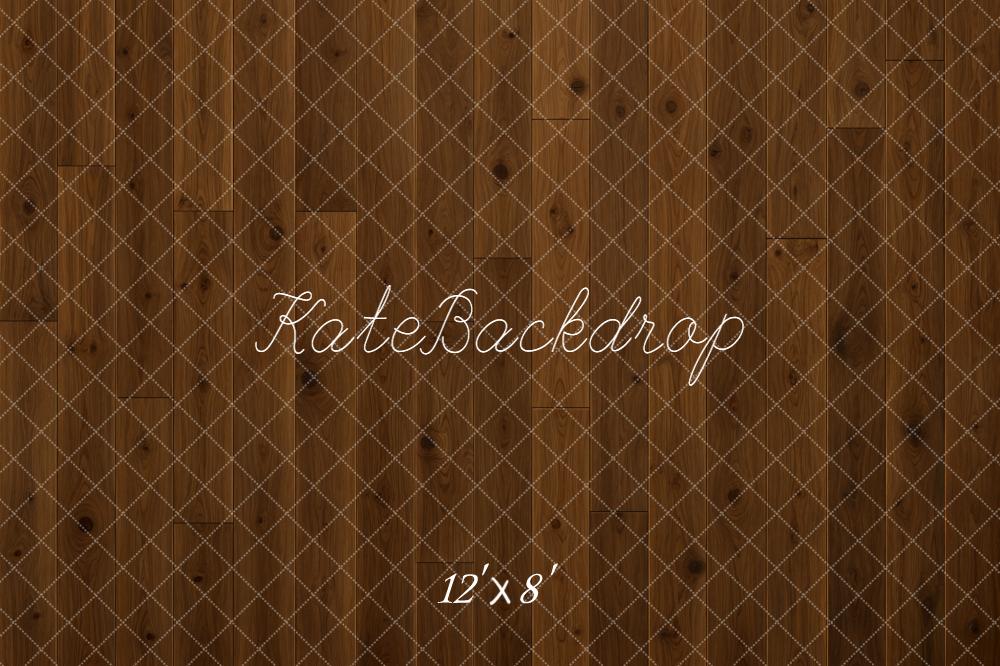 Kate Brown Wood Plank Printed Floor Backdrop Designed by Kate Image