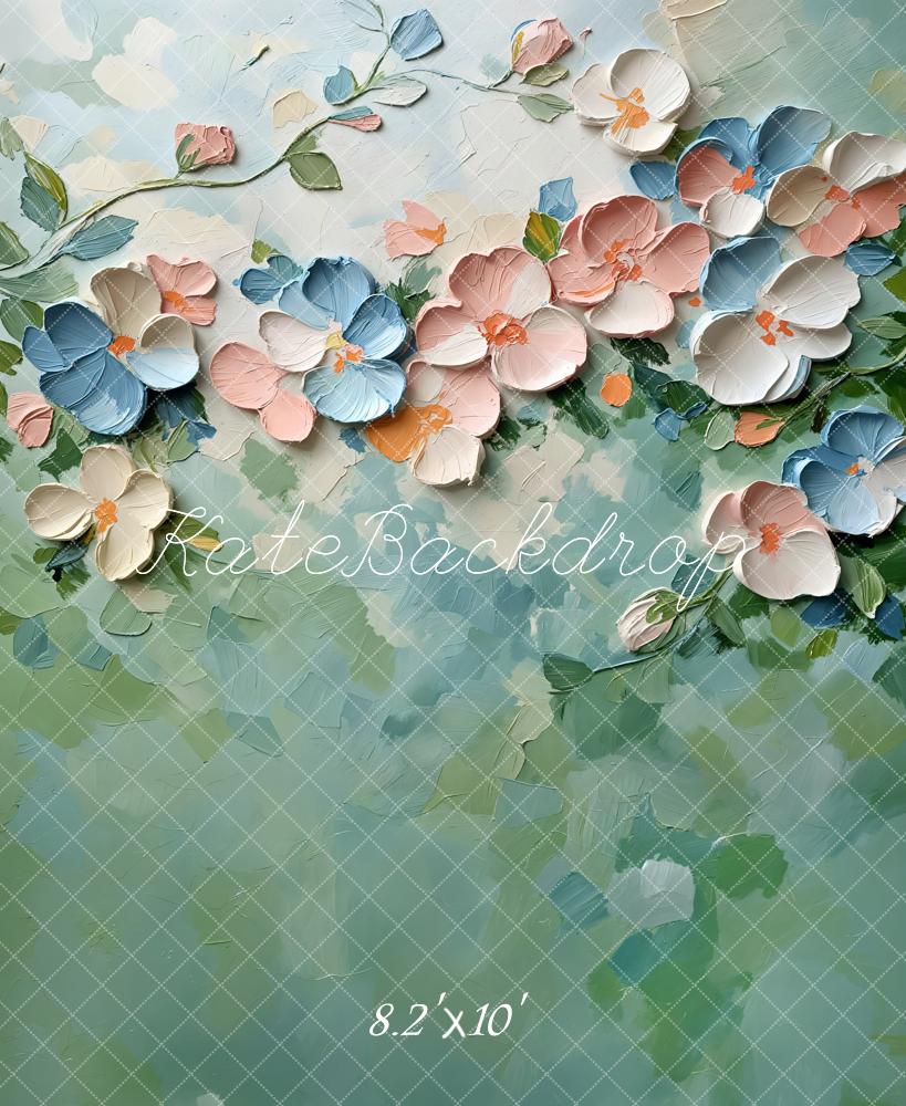 Paint Floral Pastel Abstract Texture Foto Achtergrond Designed by Emetselch