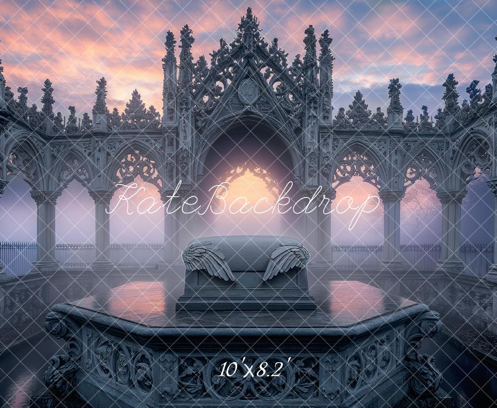 Kate Fantasy Gothic Arch Angel Wings Backdrop Designed by Mini MakeBelieve