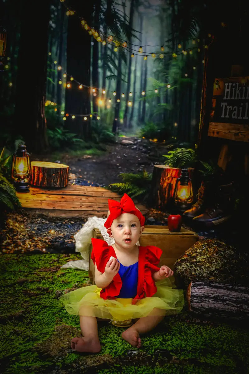 Kate Outdoor Forest Hiking Trails Lantern Backdrop Designed by Kate Image
