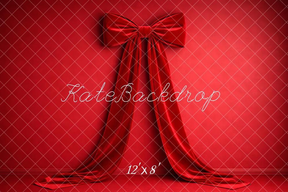 Kate Red Bow Draped Backdrop Designed by Megan Leigh Photography