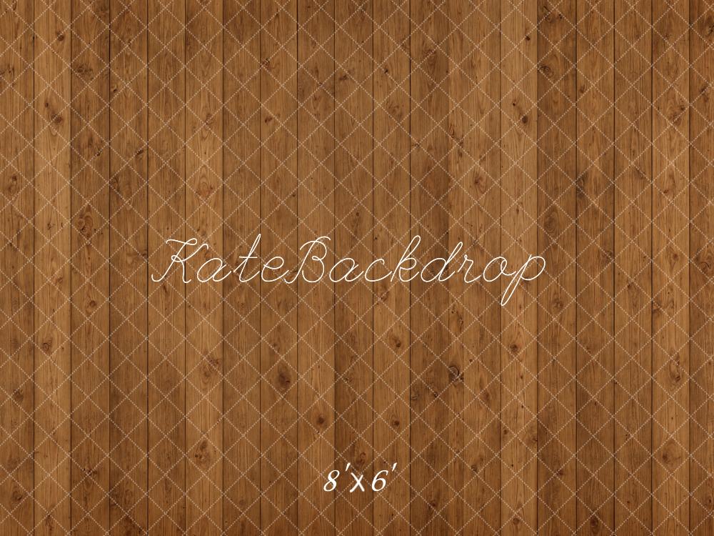 Kate Brown Wood Plank Floor Printed Backdrop Designed by Emetselch