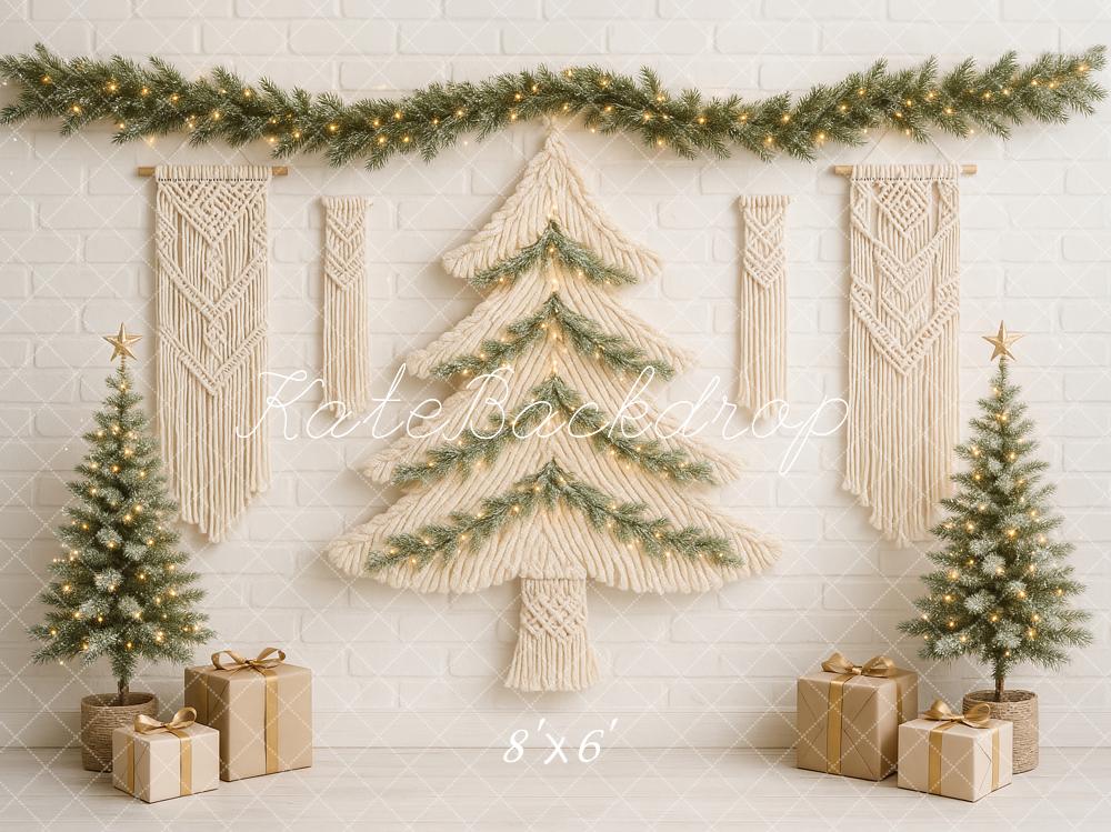 Kate Christmas Boho Macrame Tree Backdrop Designed by Ashley Paul