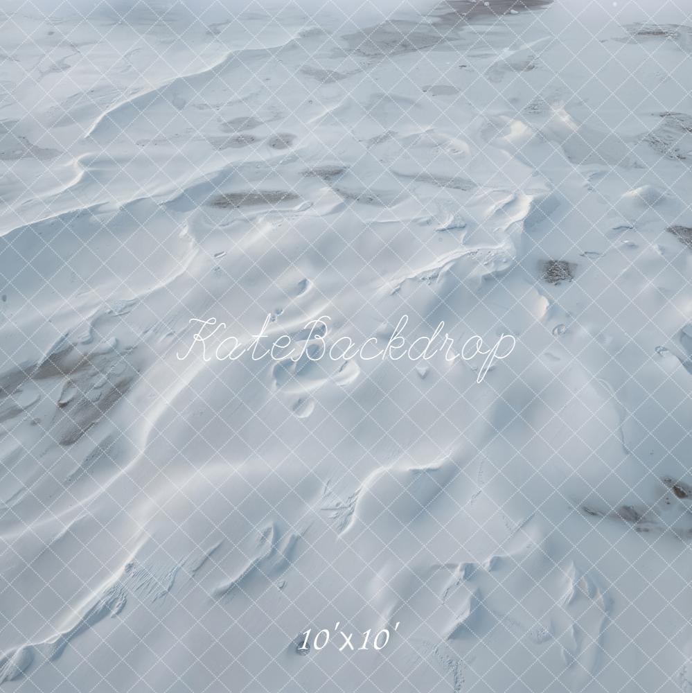 Kate Winter Snowy Ground Texture Floor Backdrop Designed by Kate Image