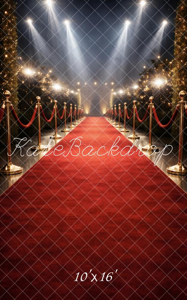 Kate Sweep Red Carpet Gala Walkway Spotlights Printed Backdrop Designed by Vertigo Productions