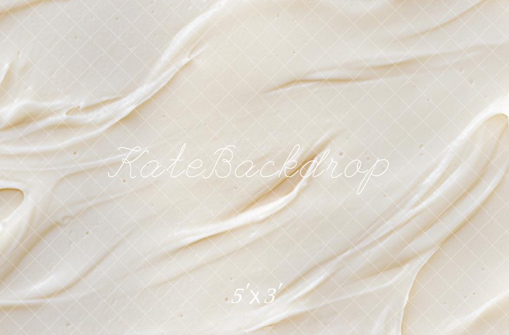 Kate Cream Icing Cake Abstract Texture Backdrop Designed by Mini MakeBelieve