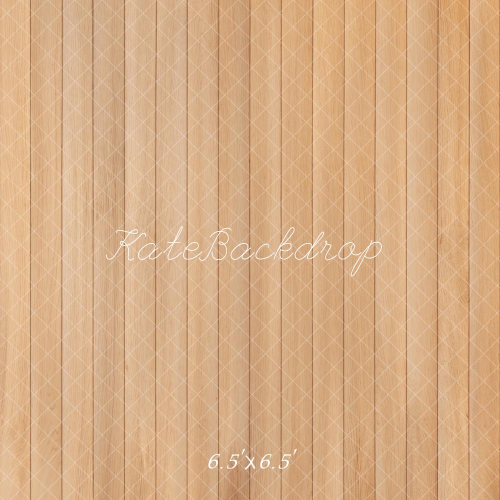 Kate Light Brown Wooden Pattern Floor Backdrop Designed by Kate Image