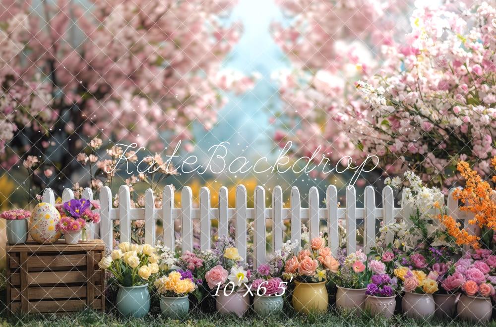 Fondo de Cerca Floral de Primavera Diseñado por Mini MakeBelieve