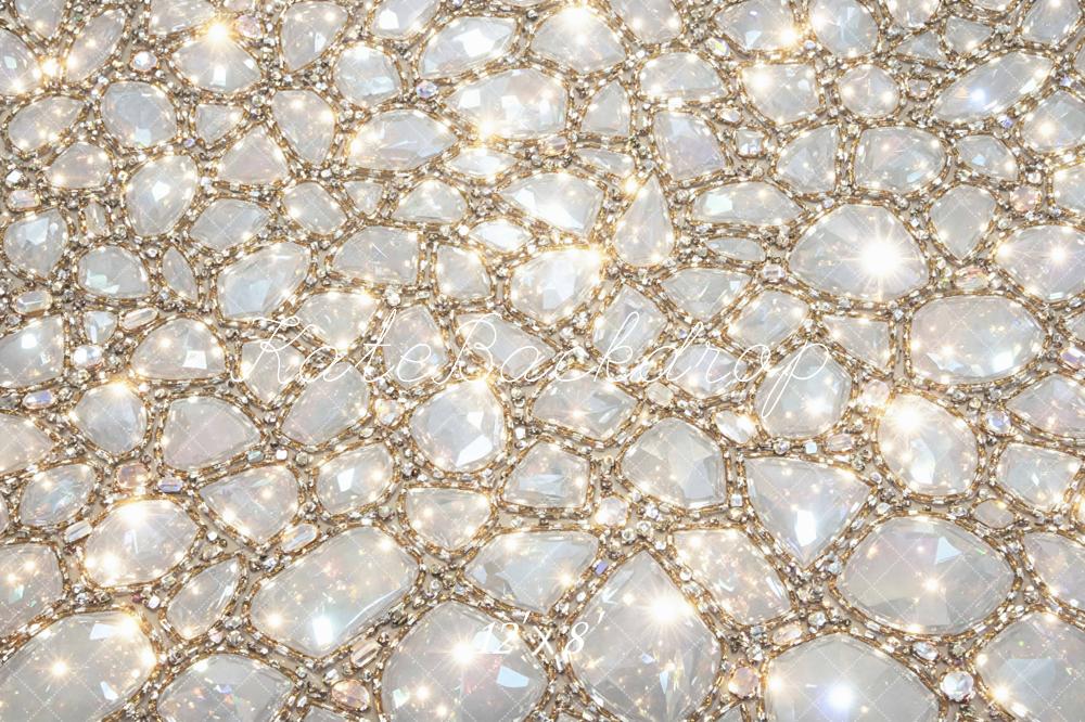 Kate Abstract Texture White Floor Printed Backdrop Designed by Mini MakeBelieve