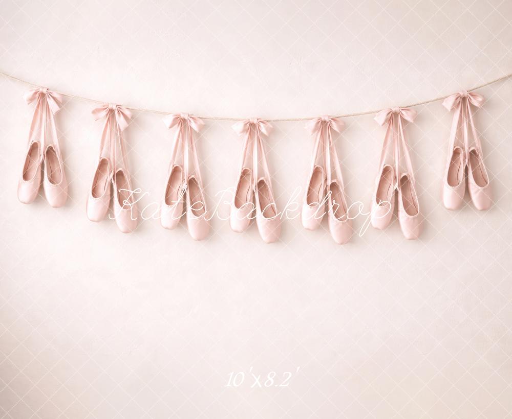 Kate Prom Pink Ballet Shoes Garland Backdrop Designed by Megan Leigh Photography
