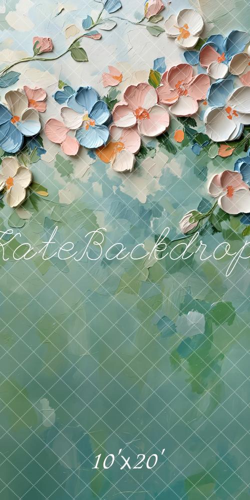 Paint Floral Pastel Abstract Texture Foto Achtergrond Designed by Emetselch