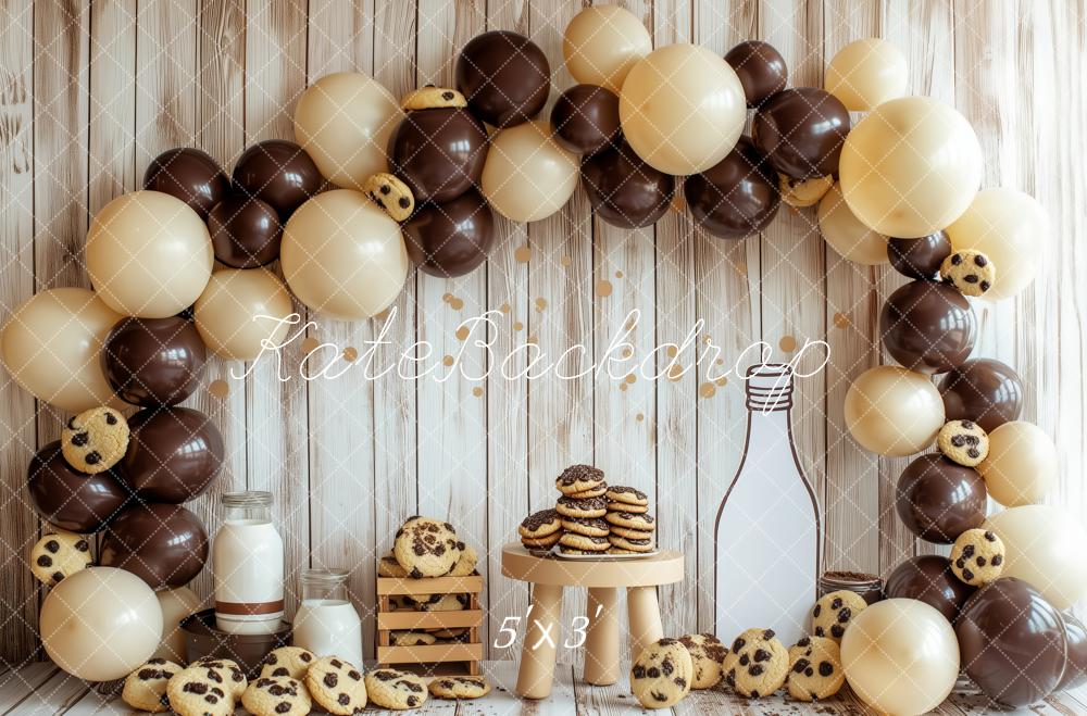 Kate Cake Smash Cookie Milk Balloon Arch Backdrop Designed by Patty Roberts