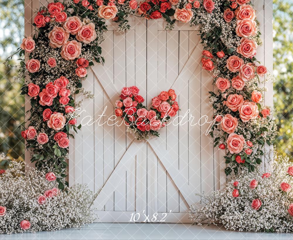 Kate Valentine Flower Arch Rustic Wedding Backdrop Designed by Emetselch