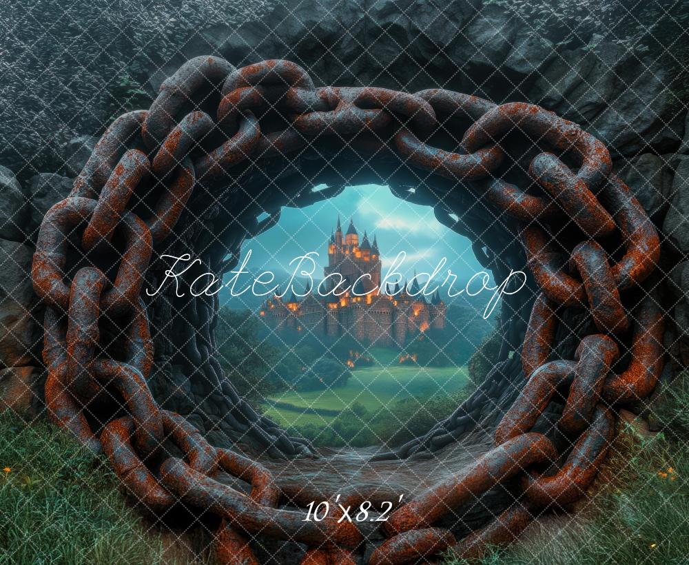 Kate Fantasy Castle Chain Tunnel Backdrop Designed by Mini MakeBelieve