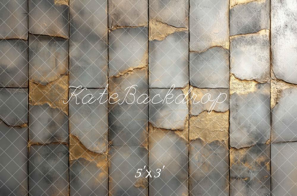Sfondo per pavimento grigio oro vecchio progettato da Mini MakeBelieve