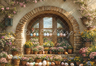 Sfondo Outdoor ad Arco Floreale di Pasqua progettato da Emetselch