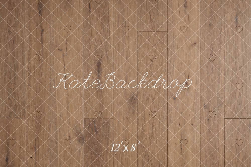 Kate Brown Wood Floor Backdrop Designed by Mini MakeBelieve