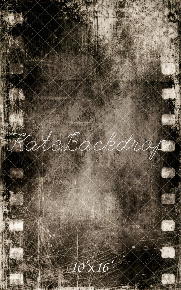 Kate Sweep Vintage Film Strip Grunge Printed Backdrop Designed by Vertigo Productions