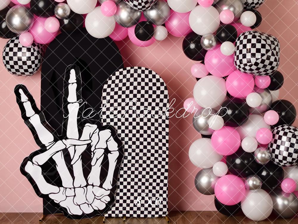 Bad 2 the Bone Girl Compleanno Palloni Sfondo Designed by Mandy Ringe Photography