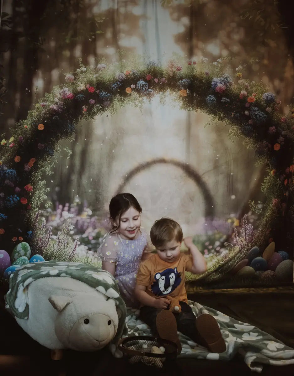 Kate Sweep Dreamy Easter Floral Arch Path Backdrop Backdrop Designed by Patty Robert