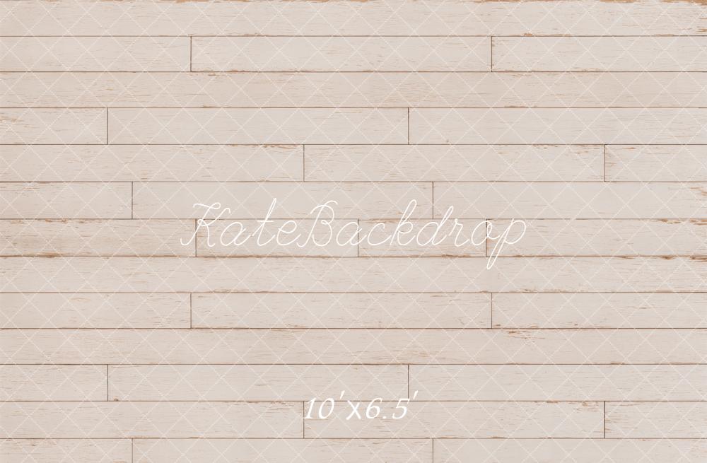 Kate White Retro Planks Floor Printed Backdrop Designed by Emetselch