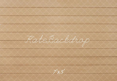 Kate Beige Wood Planks Floor Printed Backdrop Designed by Kate Image