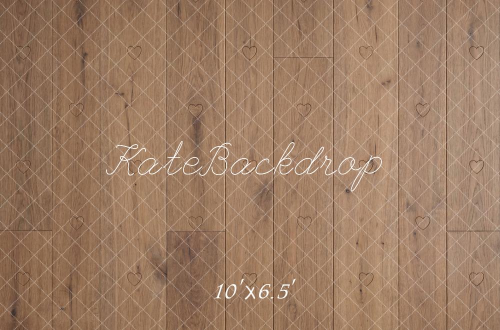 Kate Brown Wood Floor Backdrop Designed by Mini MakeBelieve