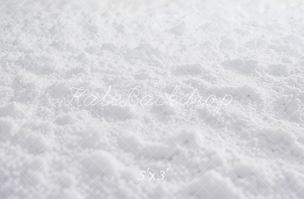 Kate White Snow Ground Printed Backdrop Designed by Kate Image