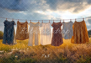 Zomer Waslijn Foto Achtergrond Designed by Mini MakeBelieve