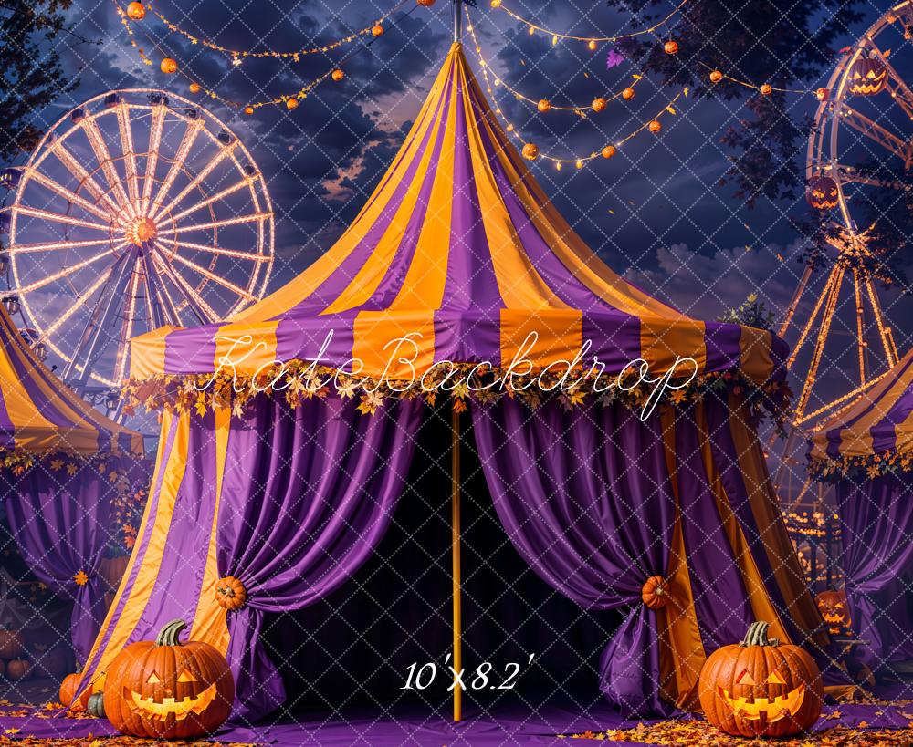 Tenda del Circo di Halloween Ruota Panoramica Sfondo Designed by Emetselch
