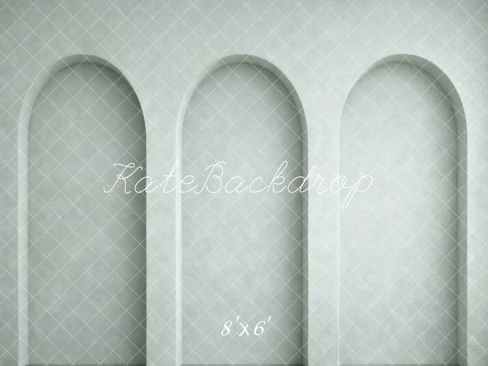 Kate Mint Green Arch Wall Printed Backdrop Designed by Vertigo Productions