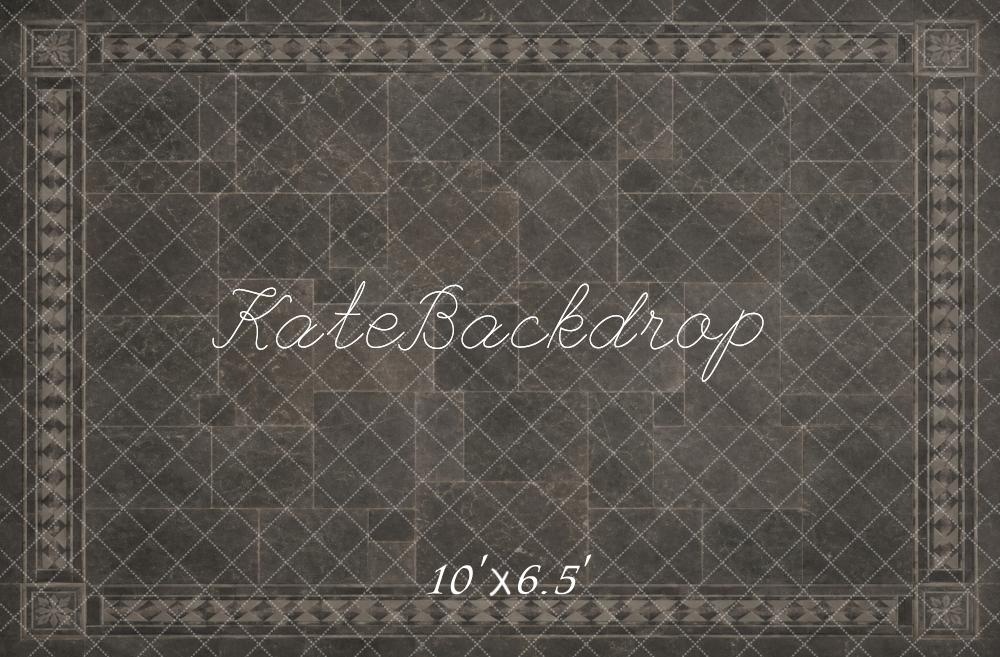 Kate Gray Tile Floor Printed Backdrop Designed by Vertigo Productions