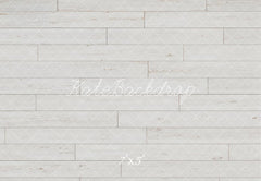 Kate White Wood Plank Floor Printed Backdrop Designed by Kate Image