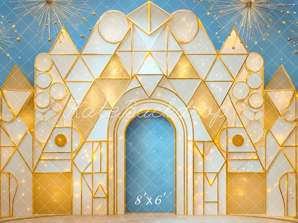 Kate Geometric Gold Arch Backdrop Designed by Mini MakeBelieve