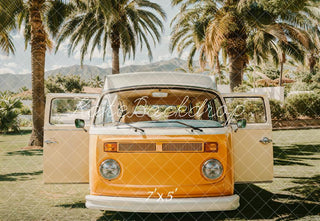 Fondo Retro de Furgoneta de Playa de Verano Diseñado por Emetselch