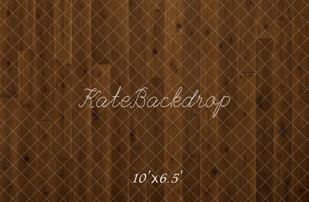 Kate Brown Wood Plank Printed Floor Backdrop Designed by Kate Image
