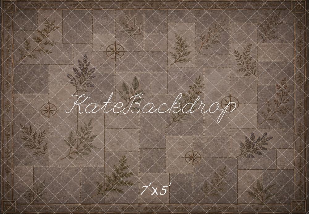 Kate Botanical Compass Tile Pattern Printed Backdrop Designed by Vertigo Productions