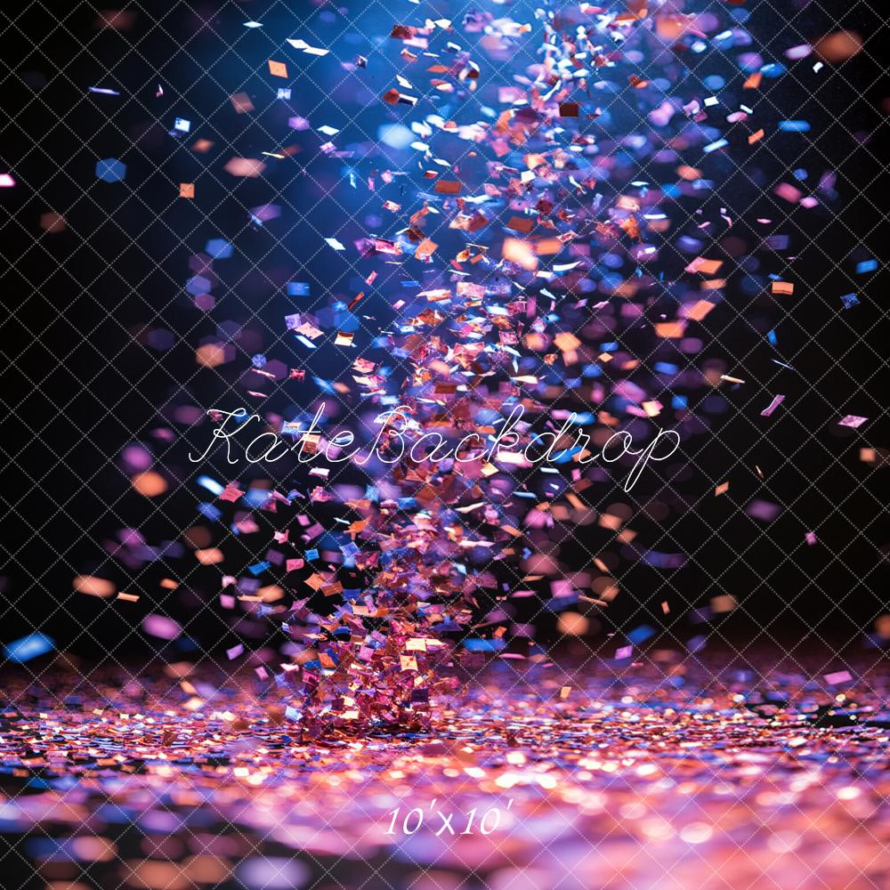 Kate Confetti Light Bokeh Printed Backdrop Designed by Emetselch